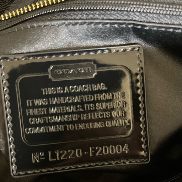 Coach Poppy Daisy Liquid Gloss Handbag Shoulder Purse Tote Style F20004 - Picture 7 of 8